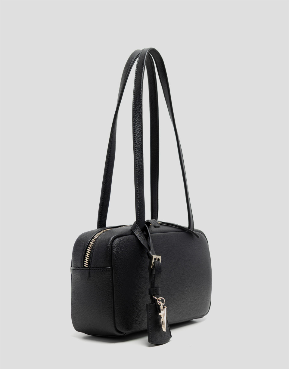 Bolso de hombro Loles Mini piel negra - Mujer | Roberto Verino