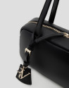 Loles Mini black leather shoulder bag - Mujer | Roberto Verino