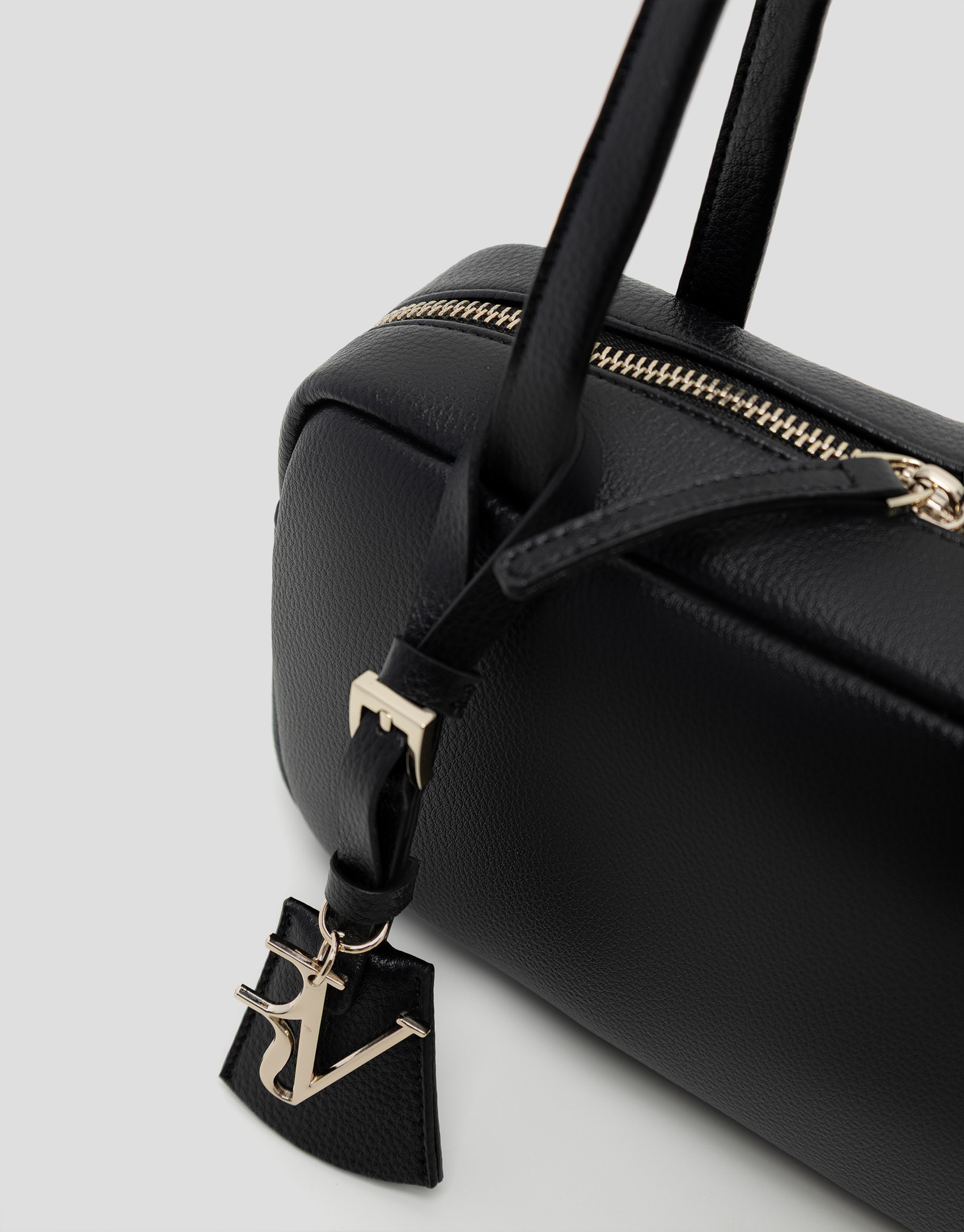 Bolso de hombro Loles Mini piel negra - Mujer | Roberto Verino
