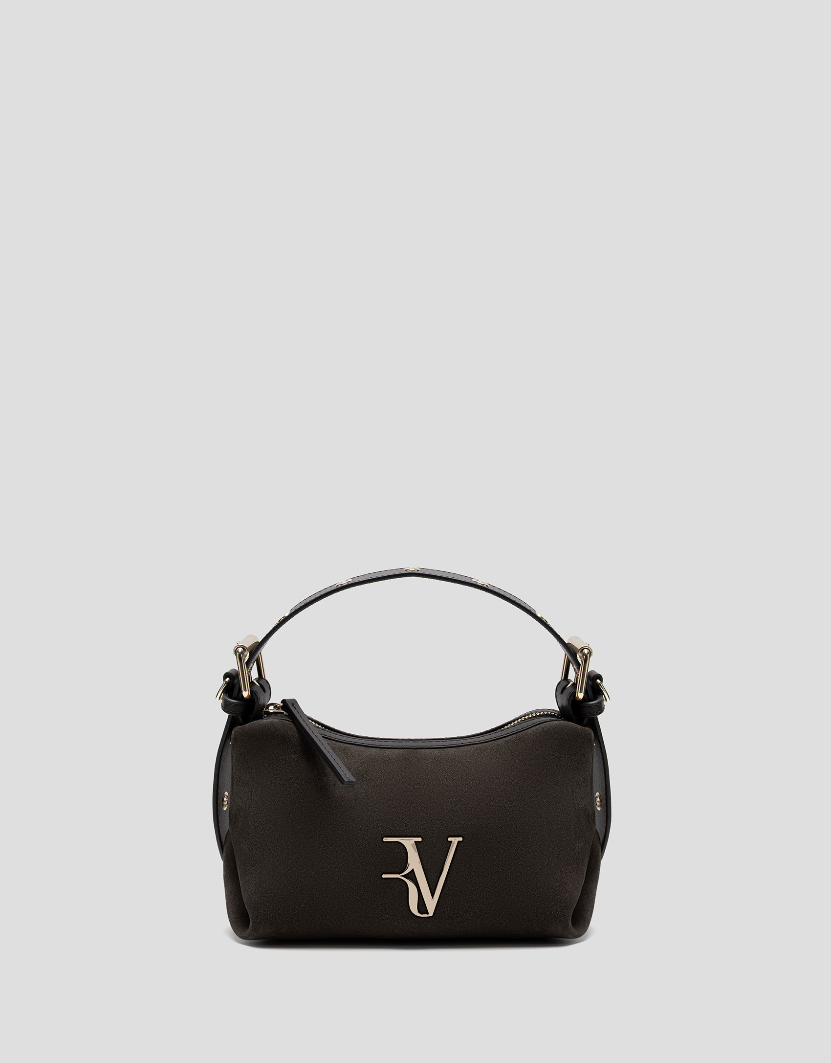 Bolso de mano Margot Mini serraje marrón | Roberto Verino