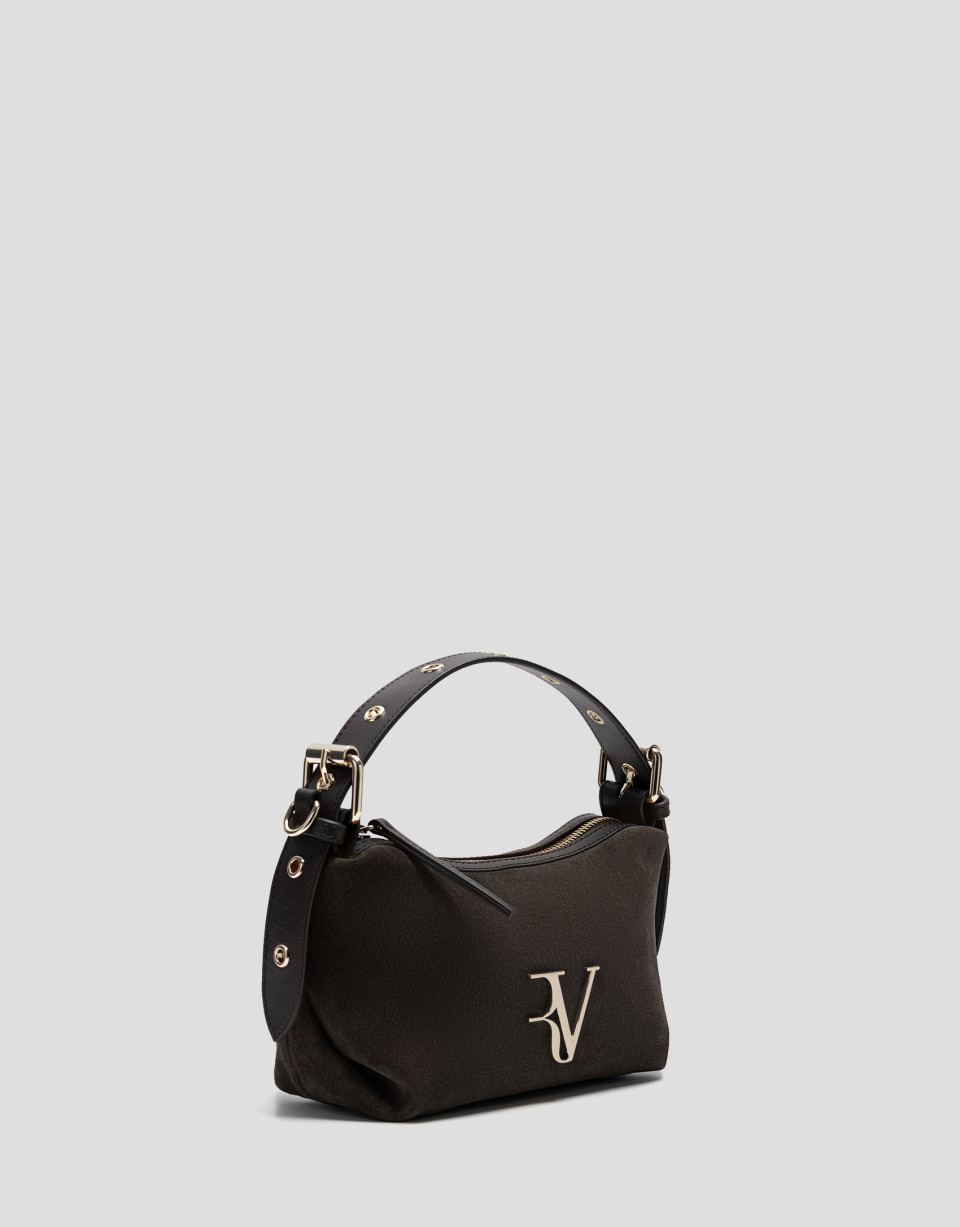 Margot Mini brown suede handbag - Mujer | Roberto Verino