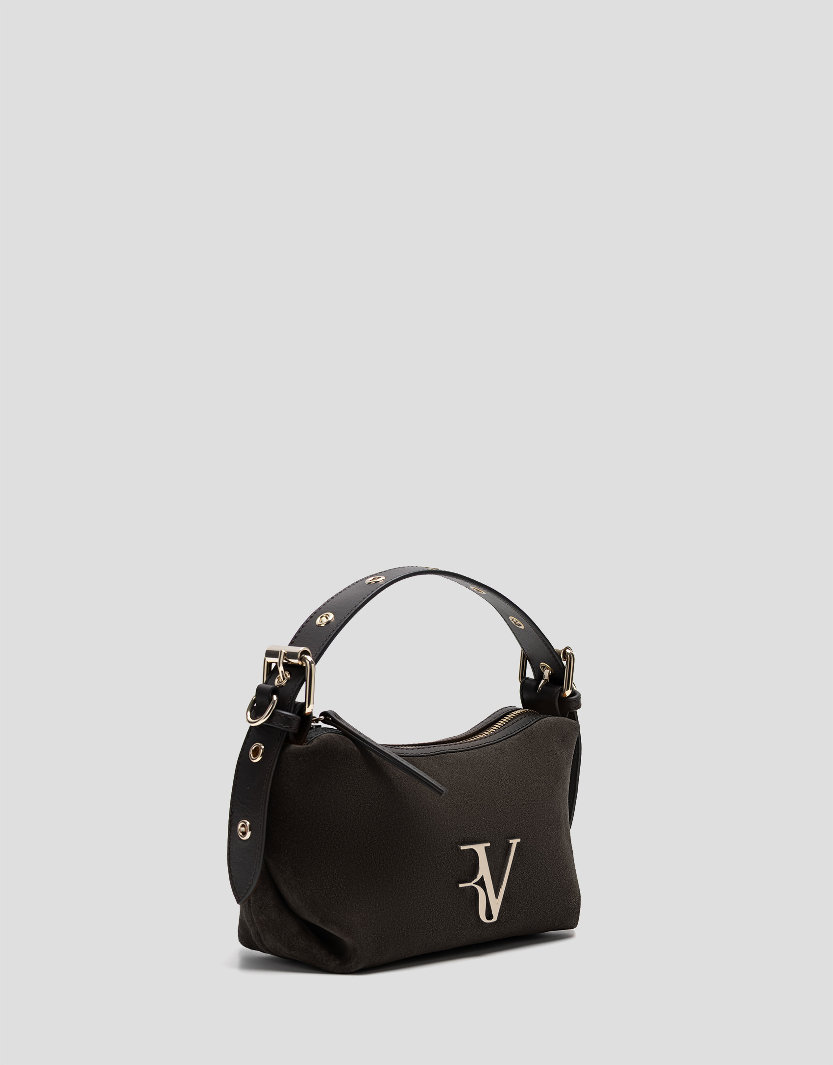 Bolso de mano Margot Mini serraje marrón | Roberto Verino
