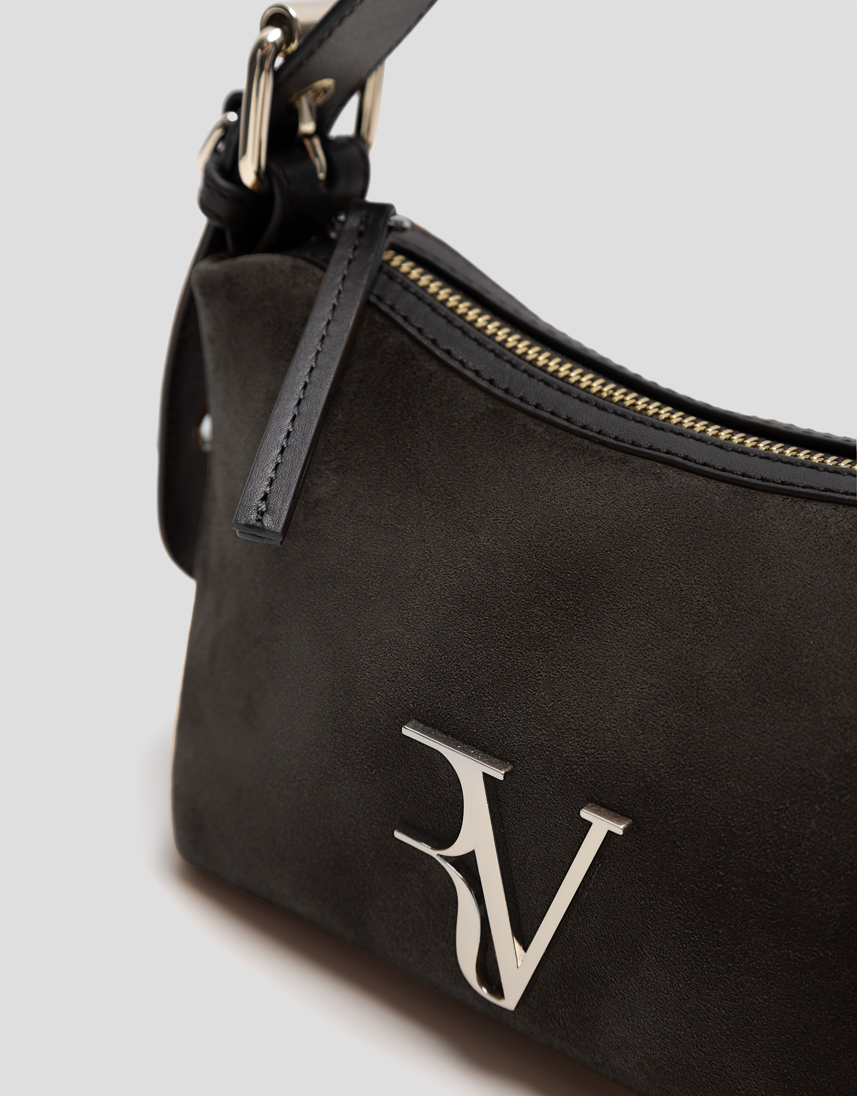 Bolso de mano Margot Mini serraje marrón | Roberto Verino