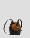 Bolso de hombro Iera Bucket piel y serraje ... | Roberto Verino