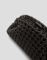 Bolso Uma clutch tejido entrelazado marrón | Roberto Verino