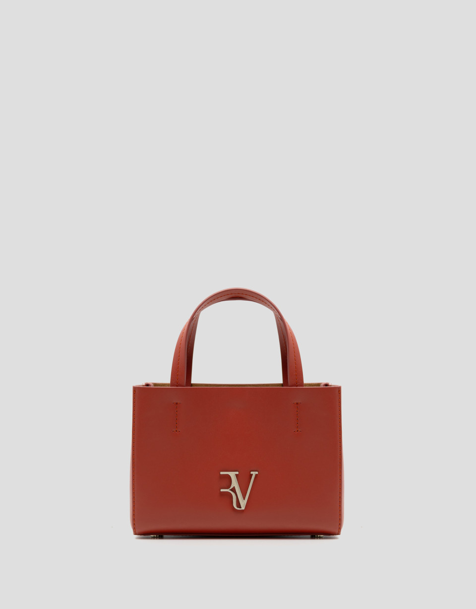 Bruna Shopper mini dark red leather bag - Mujer | Roberto Verino
