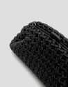 Uma black interwoven woven clutch bag - Mujer | Roberto Verino