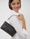Victoria Mini black leather handbag with studs | Roberto Verino