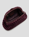 Bolso Uma clutch tejido entrelazado burdeos | Roberto Verino