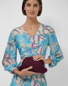 Bolso Uma clutch tejido entrelazado burdeos | Roberto Verino