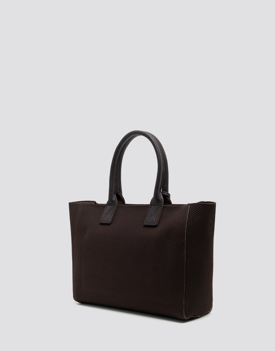Zendaya Satchel brown knit handbag - Mujer | Roberto Verino