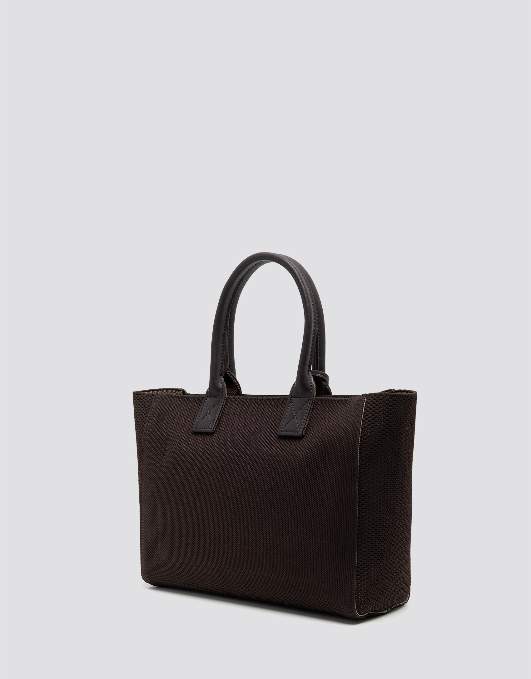 Zendaya Satchel brown knit handbag - Mujer | Roberto Verino