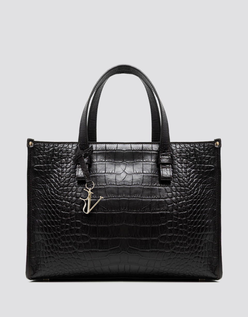 Julia Satchel brown coconut leather handbag | Roberto Verino