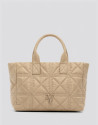 Bolso de mano Uxía Satchel nailon beige | Roberto Verino