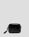 Crackle Black Bazin Shoulder Bag - Mujer | Roberto Verino