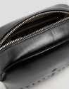 Crackle Black Bazin Shoulder Bag - Mujer | Roberto Verino
