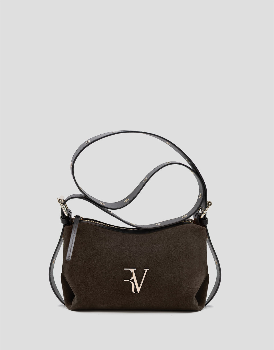 Bolso bandolera Margot serraje marrón - Mujer | Roberto Verino