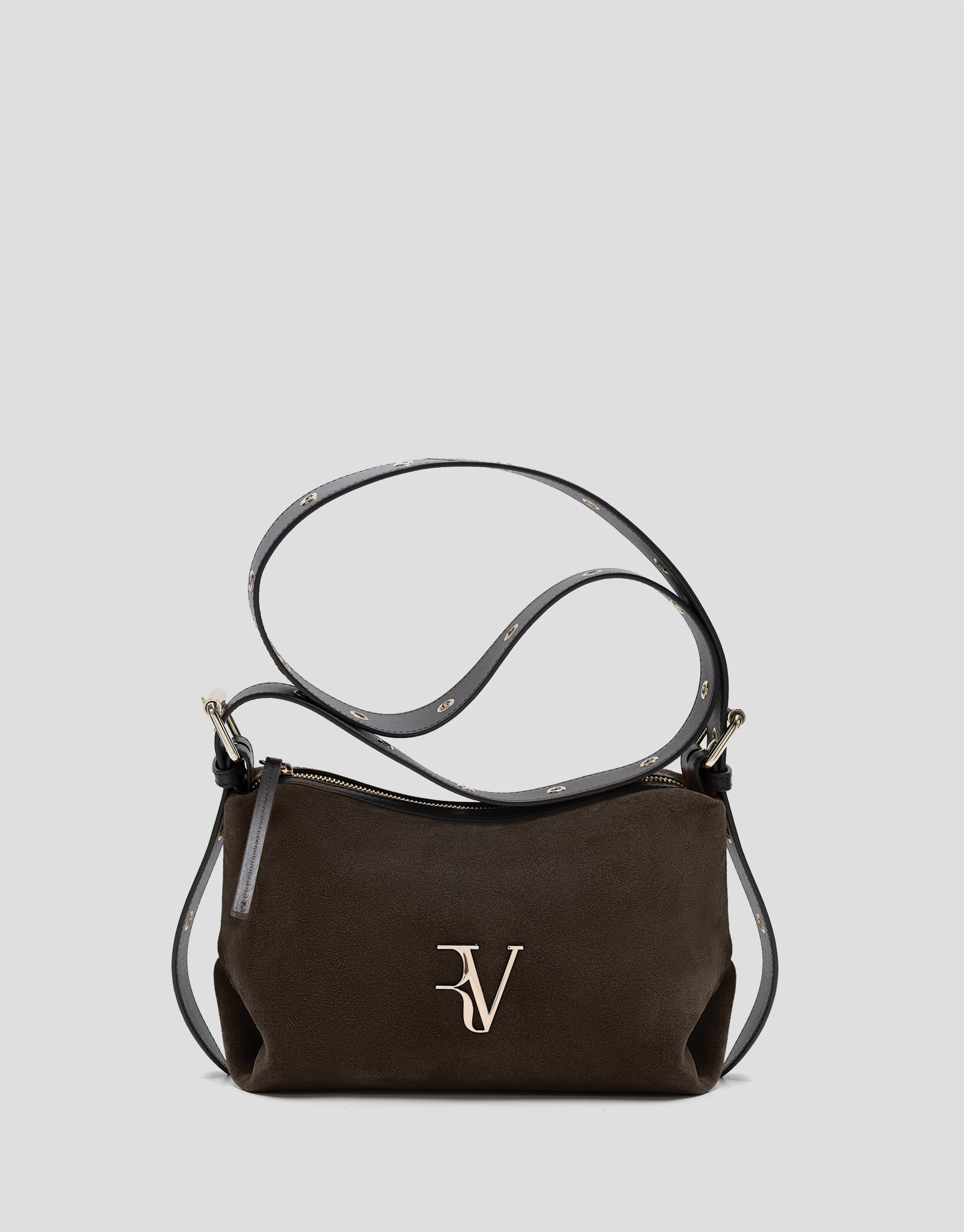 Margot brown suede shoulder bag - Mujer | Roberto Verino