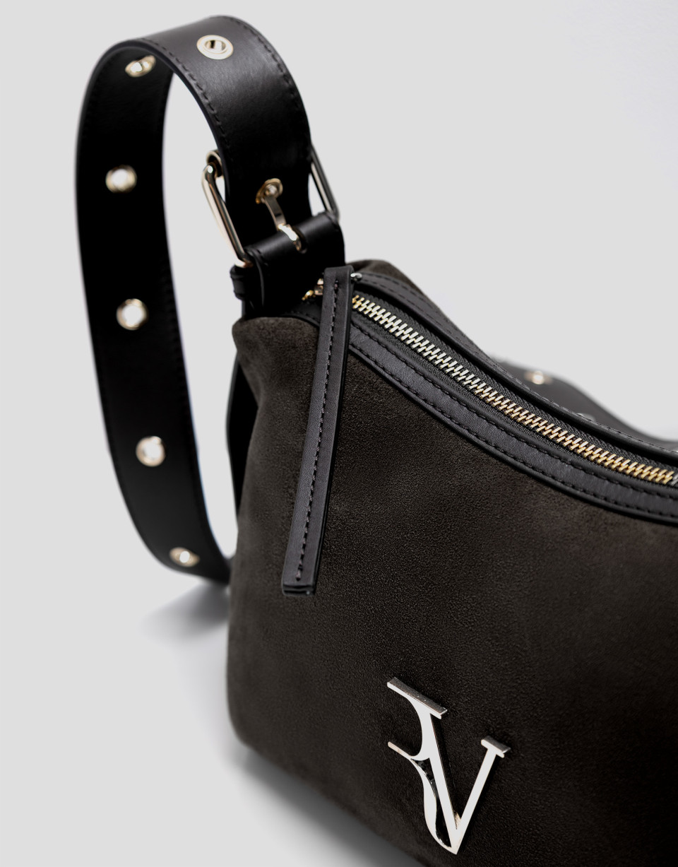 Margot brown suede shoulder bag - Mujer | Roberto Verino