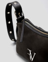 Margot brown suede shoulder bag - Mujer | Roberto Verino