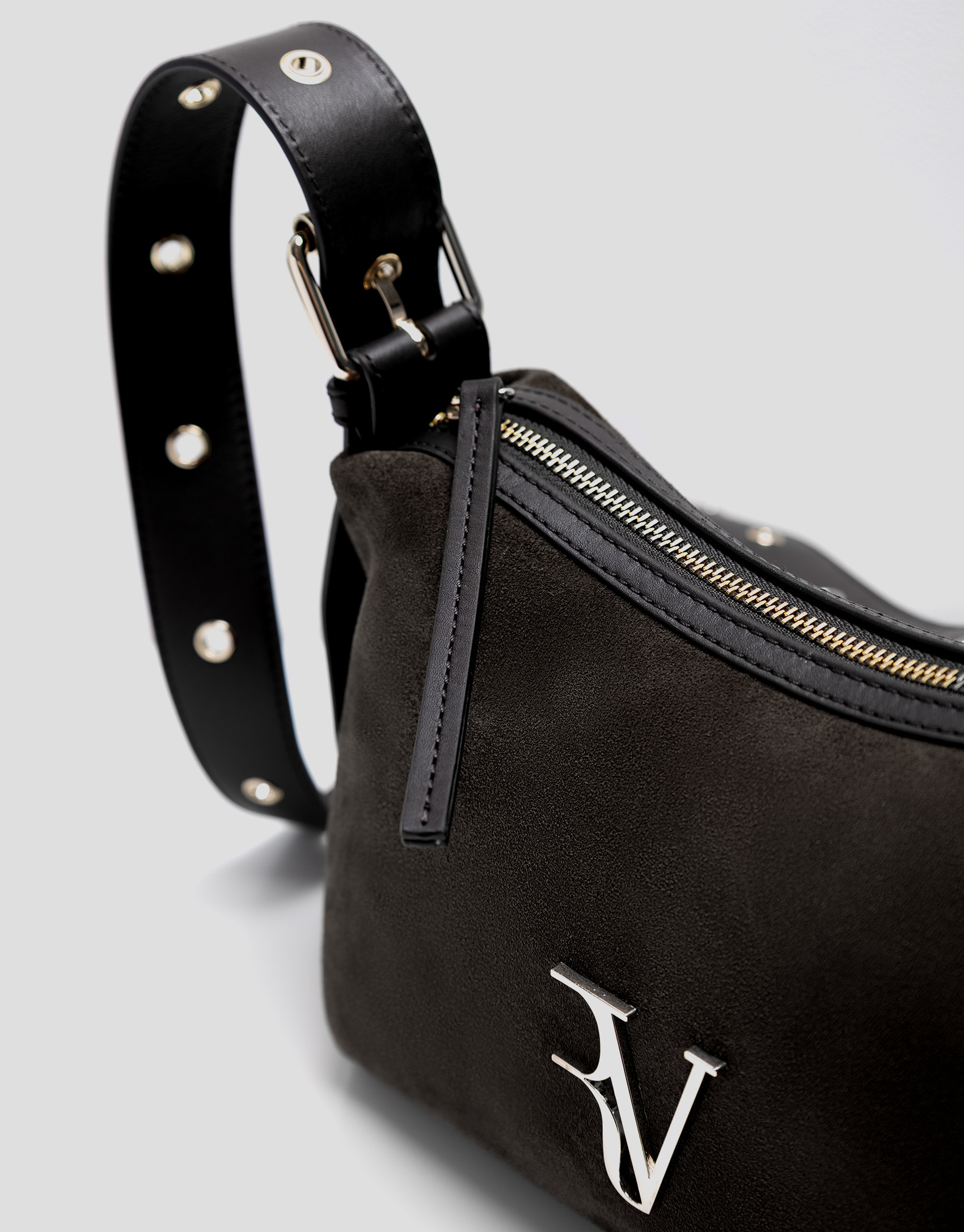 Margot brown suede shoulder bag - Mujer | Roberto Verino