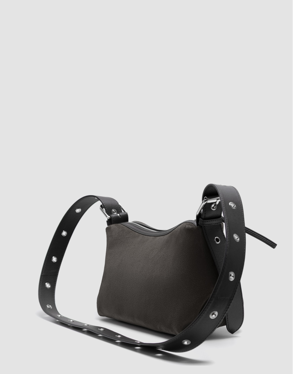 Margot brown suede shoulder bag - Mujer | Roberto Verino