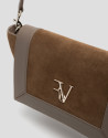 Bolso bandolera María Messenger piel y ante ... | Roberto Verino