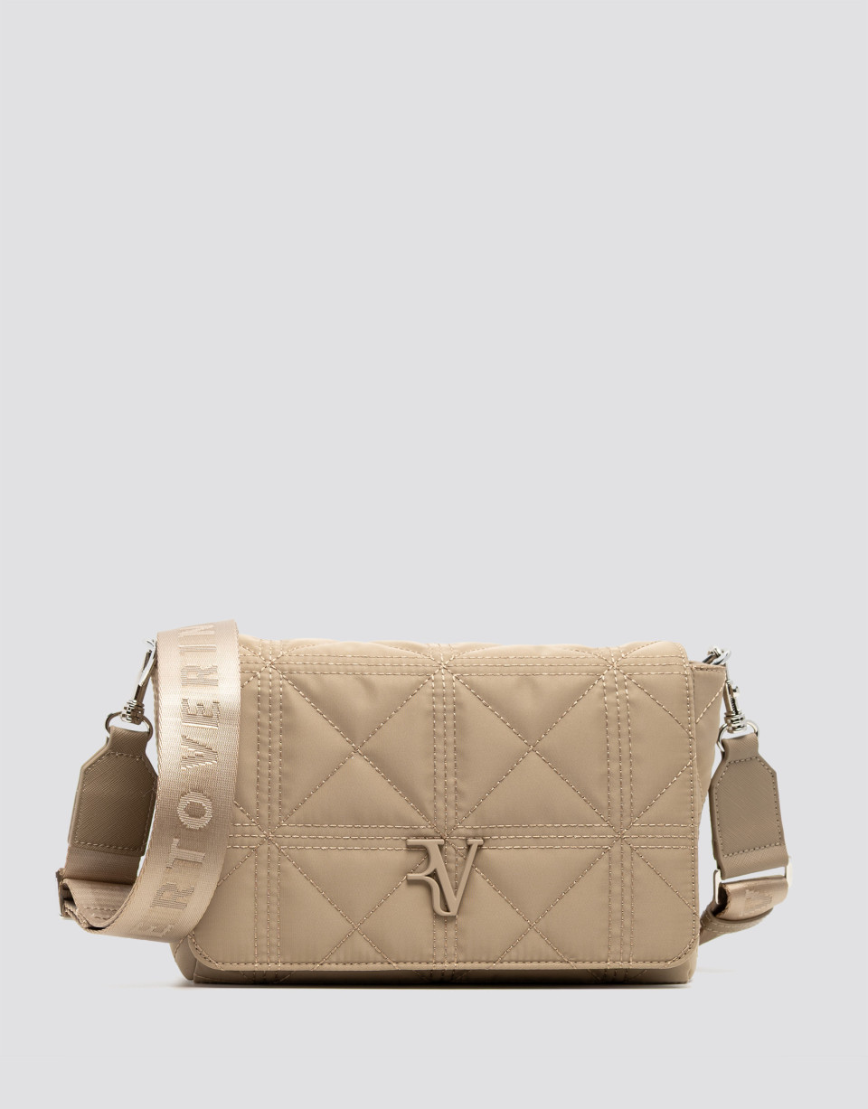 Bolso bandolera Uxía nailon beige - Mujer | Roberto Verino