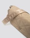 Bolso bandolera Uxía nailon beige - Mujer | Roberto Verino