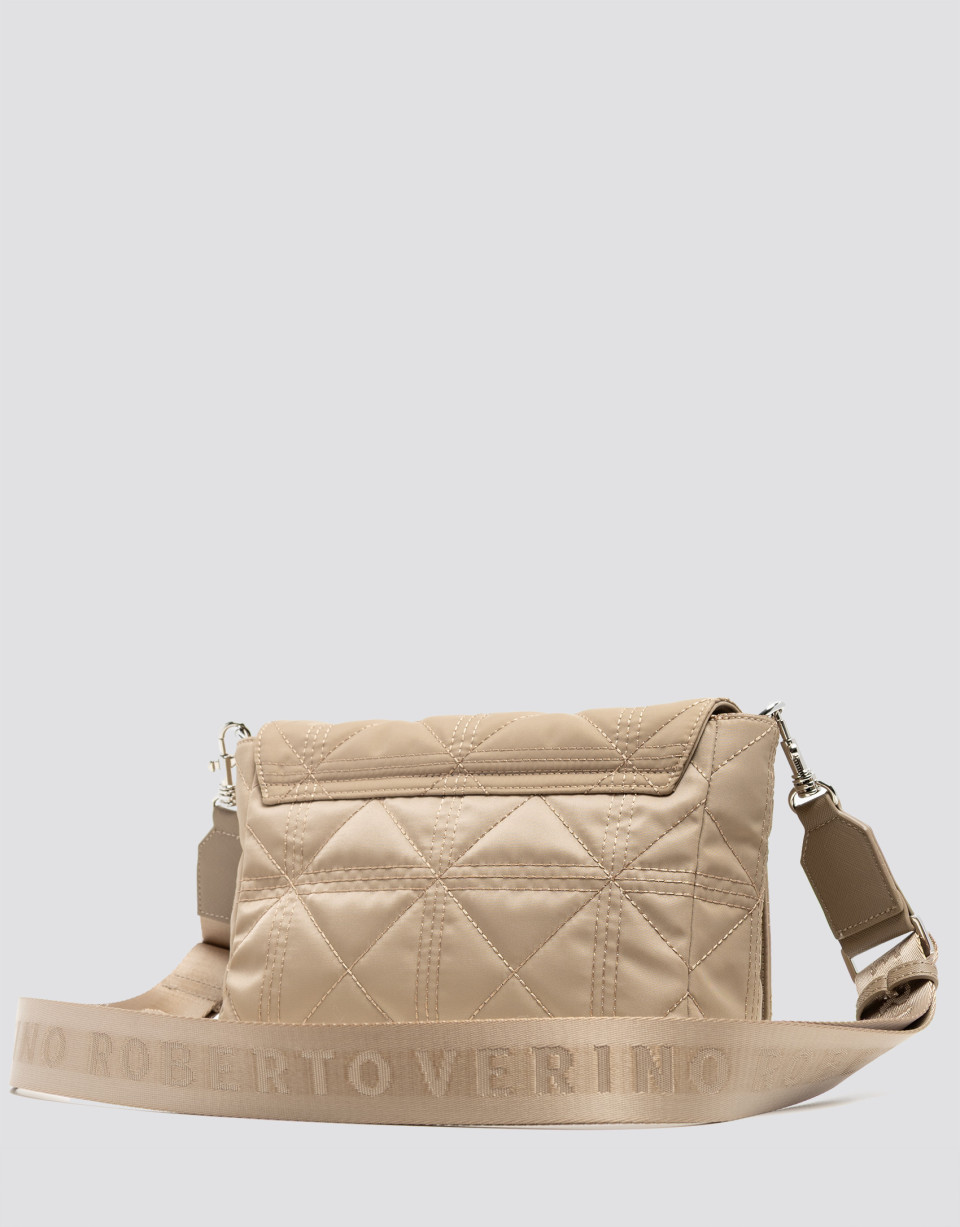 Bolso bandolera Uxía nailon beige - Mujer | Roberto Verino