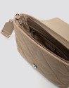 Bolso bandolera Uxía nailon beige - Mujer | Roberto Verino