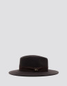 Sombrero fedora en fieltro marrón - Mujer | Roberto Verino