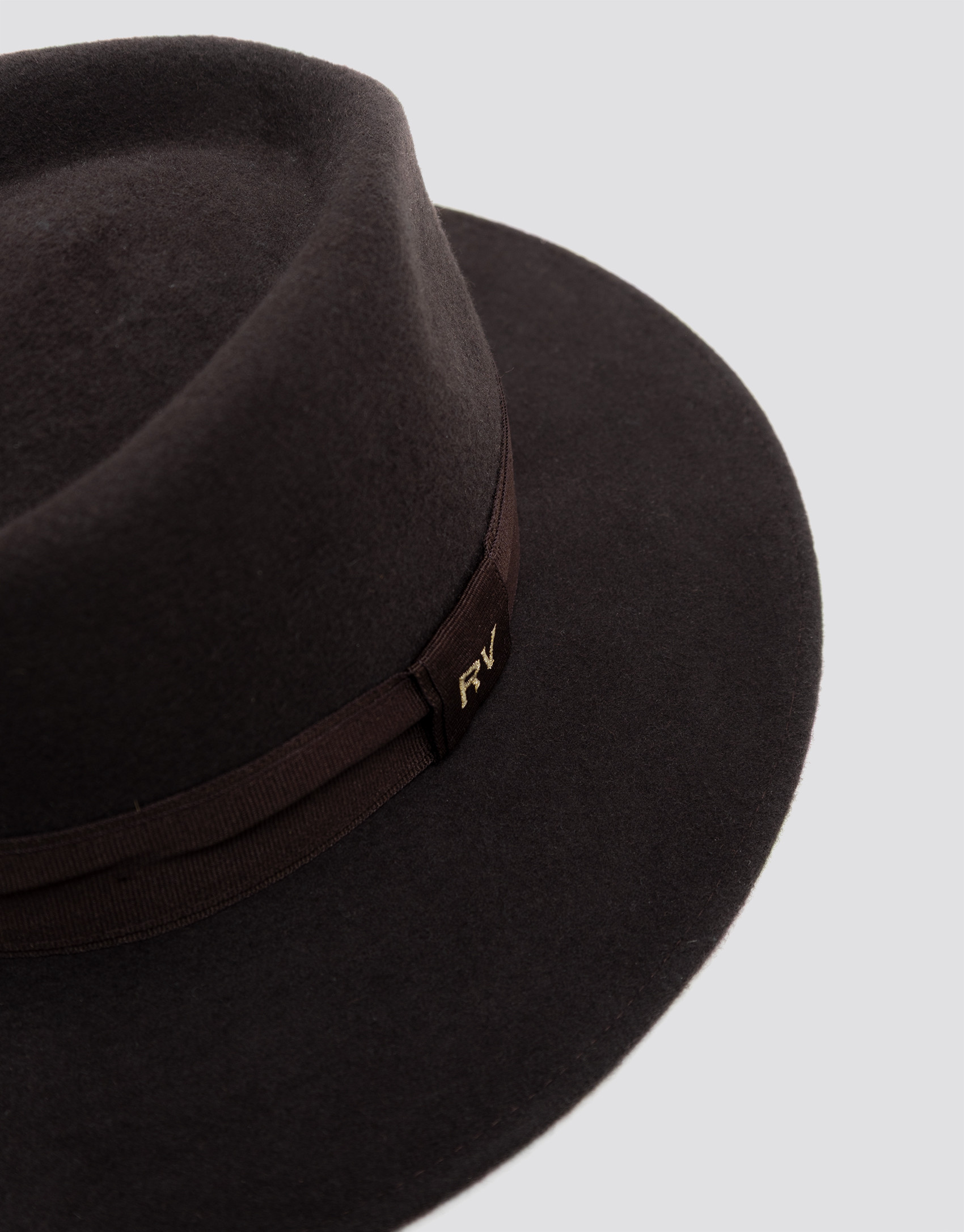 Fedora hat in brown felt - Mujer - AW2026 | Roberto Verino