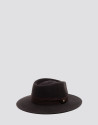 Fedora hat in brown felt - Mujer - AW2026 | Roberto Verino