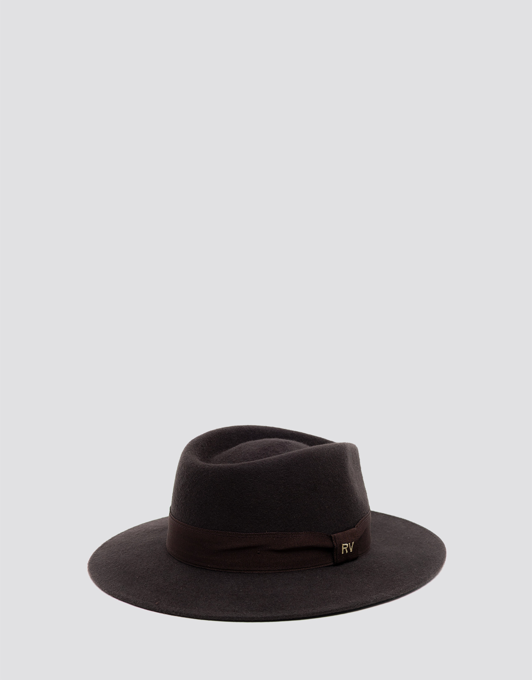 Sombrero fedora en fieltro marrón - Mujer | Roberto Verino