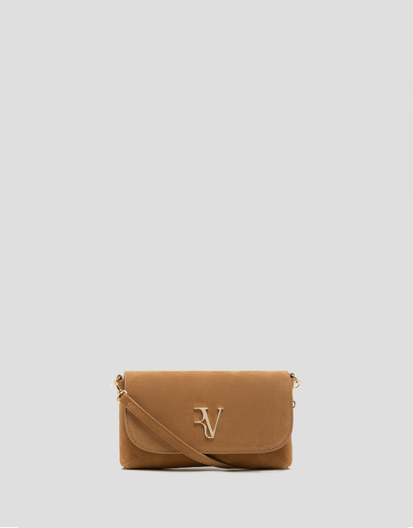 Camel suede Rita handbag - Mujer - AW2026 | Roberto Verino