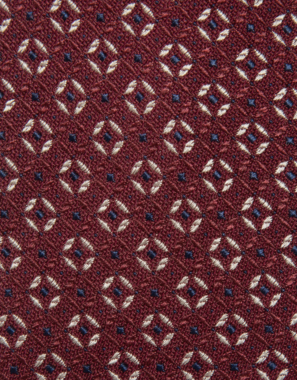 Cherry medallion jacquard silk tie - Hombre | Roberto Verino