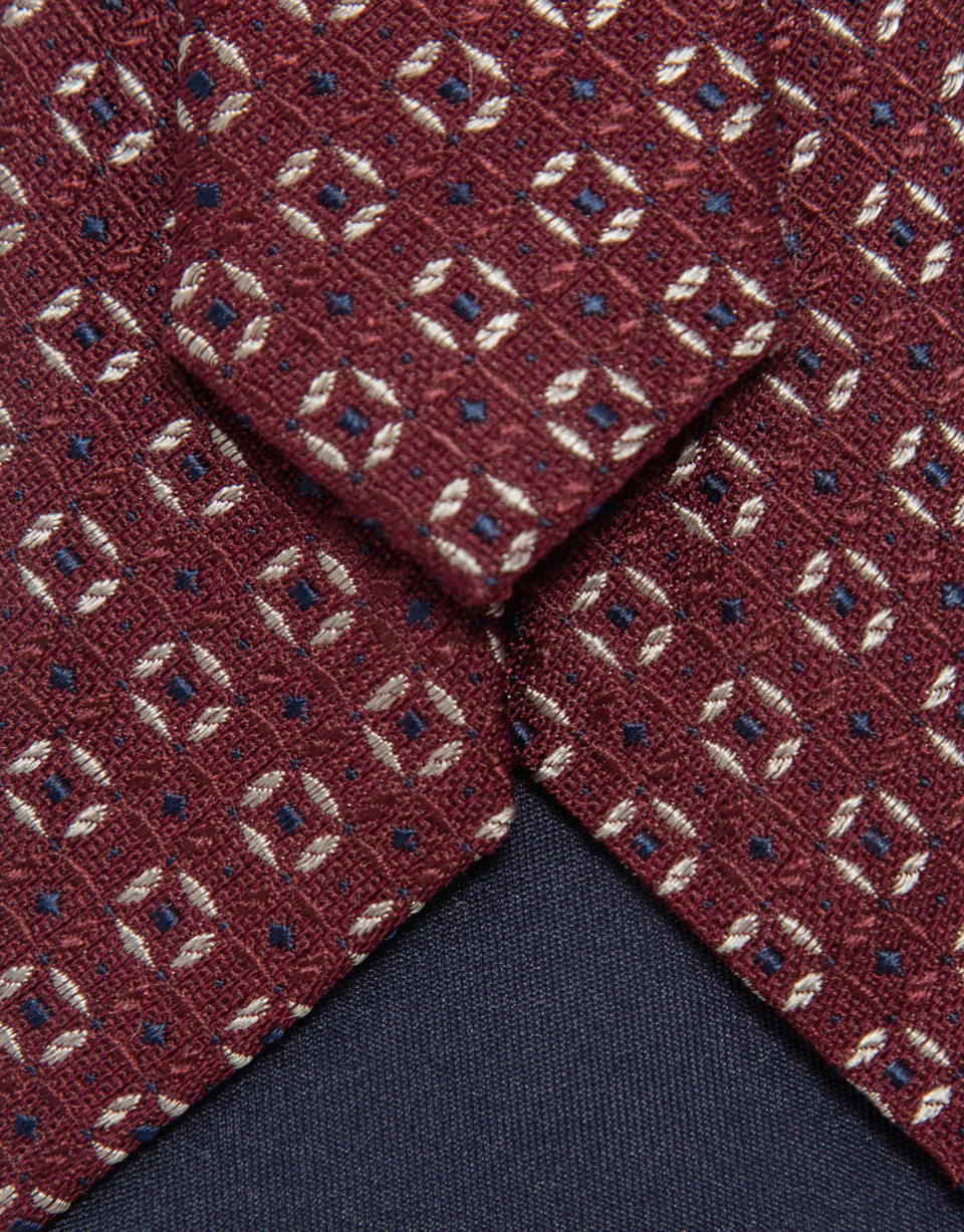 Cherry medallion jacquard silk tie - Hombre | Roberto Verino