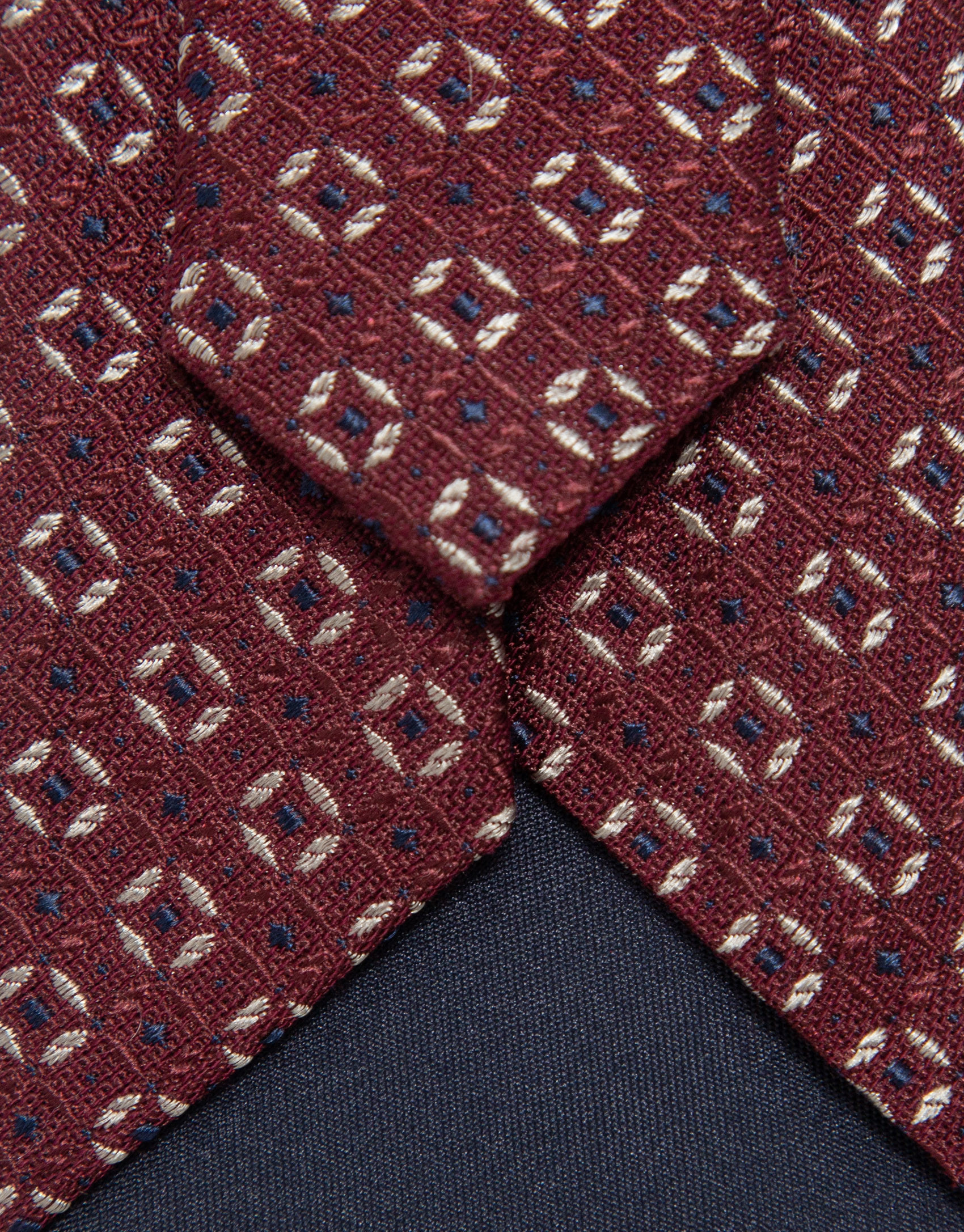 Cherry medallion jacquard silk tie - Hombre | Roberto Verino