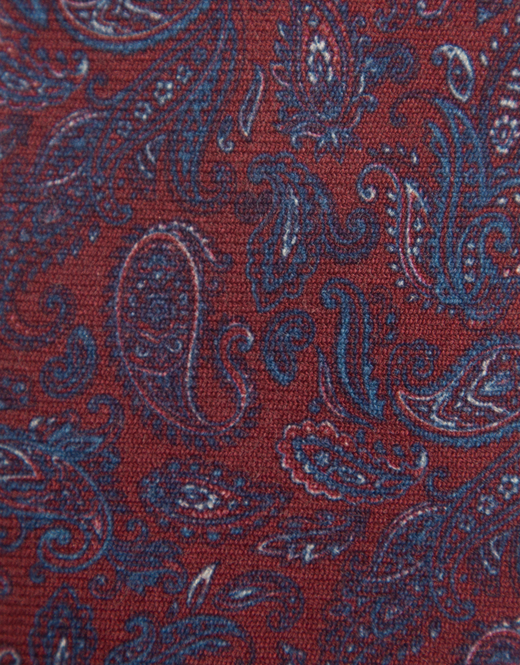 Corbata seda paisley cereza oscuro - Hombre | Roberto Verino