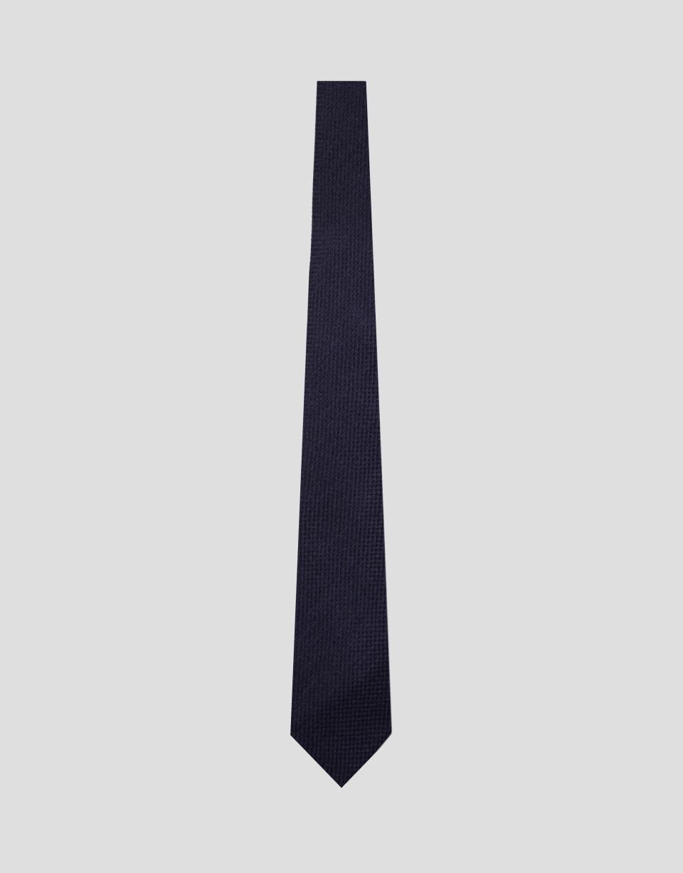 Corbata seda textura marino - Hombre - OI2026 | Roberto Verino