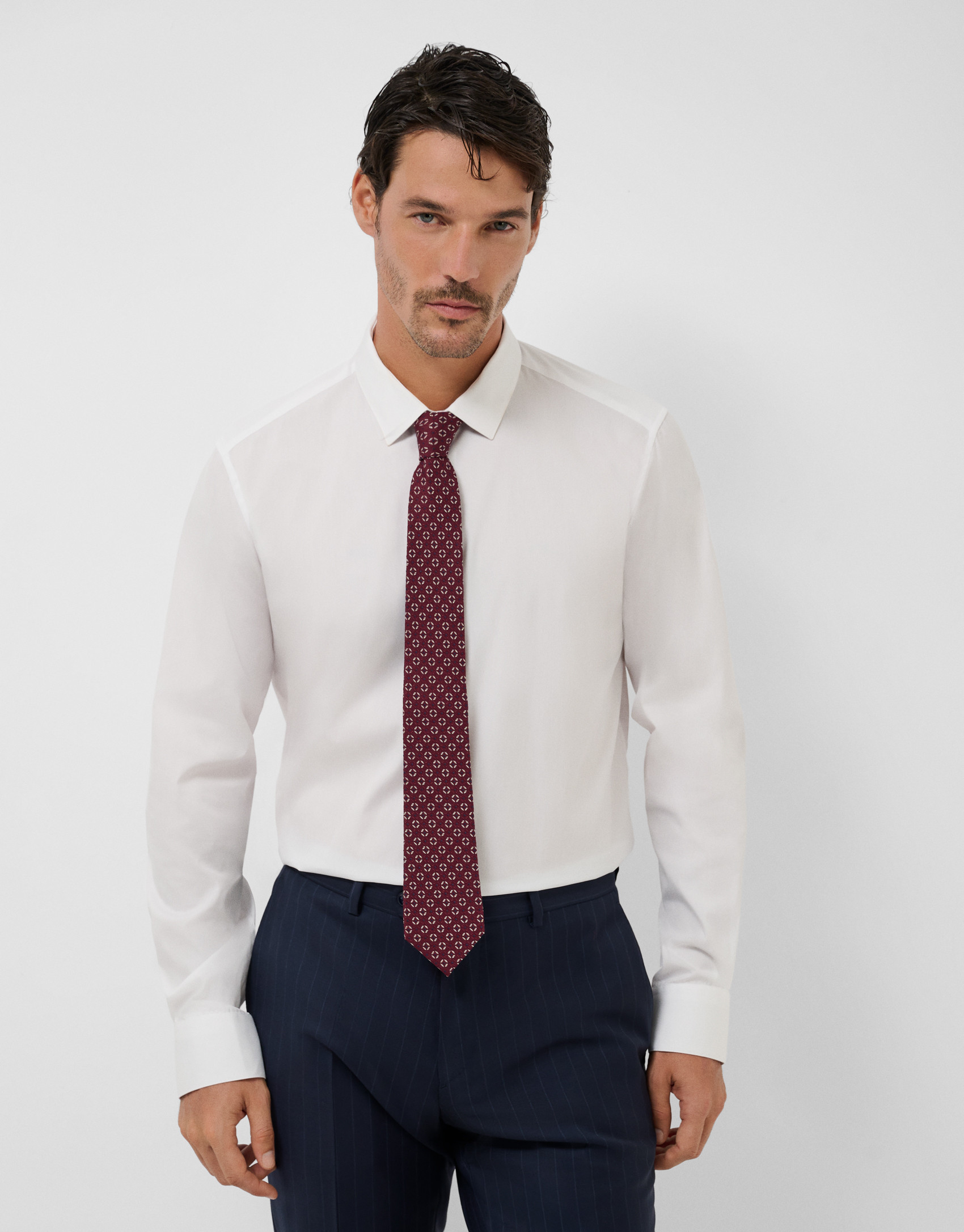 Camisa vestir estructura blanca - Hombre | Roberto Verino