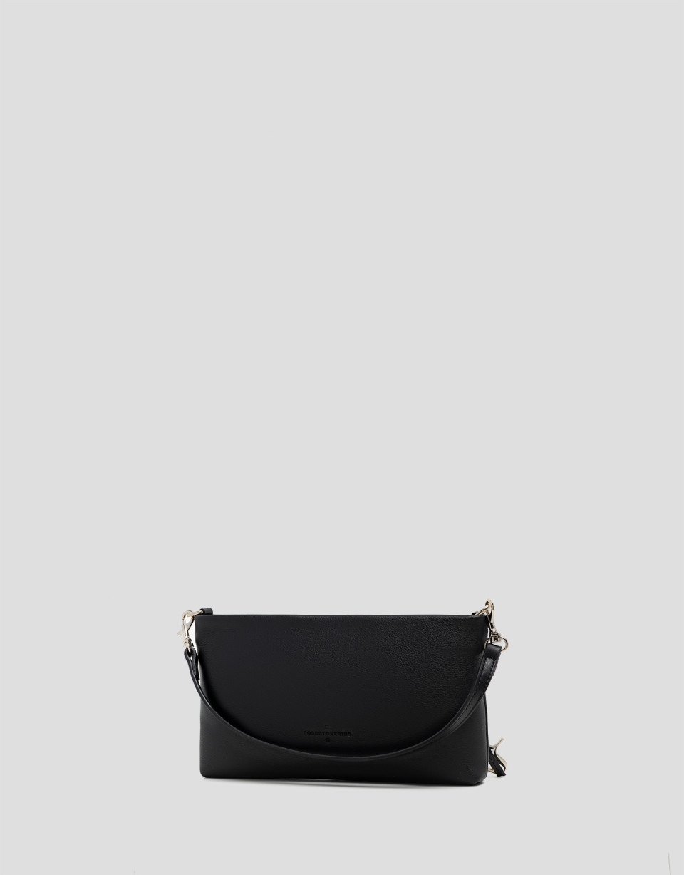 Bolso de mano Victoria Mini piel negro con ... | Roberto Verino