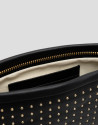 Victoria Mini black leather handbag with studs | Roberto Verino