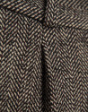 Wide-leg brown herringbone pattern cloth pants | Roberto Verino