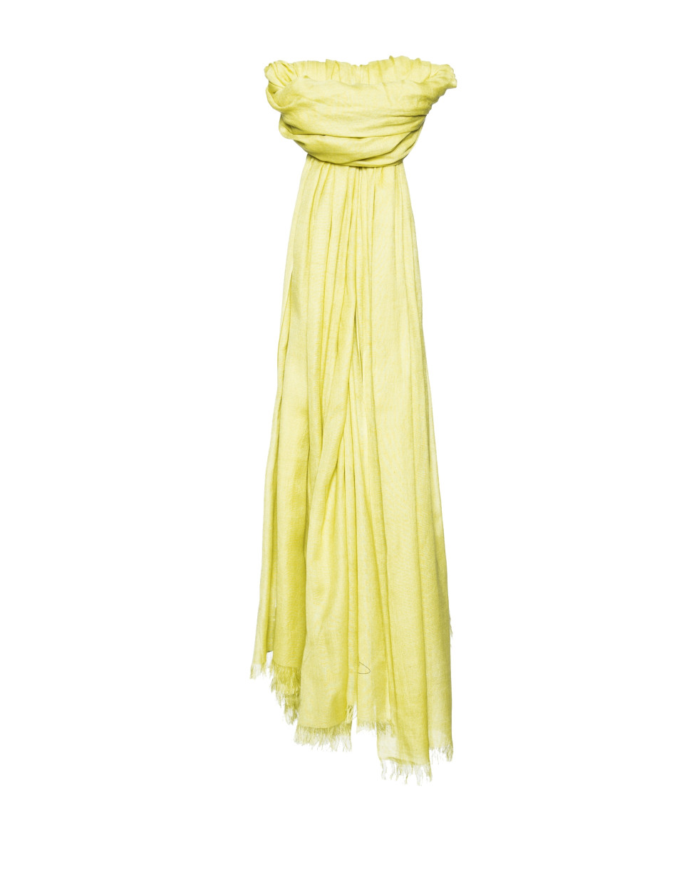 Plain yellow scarf