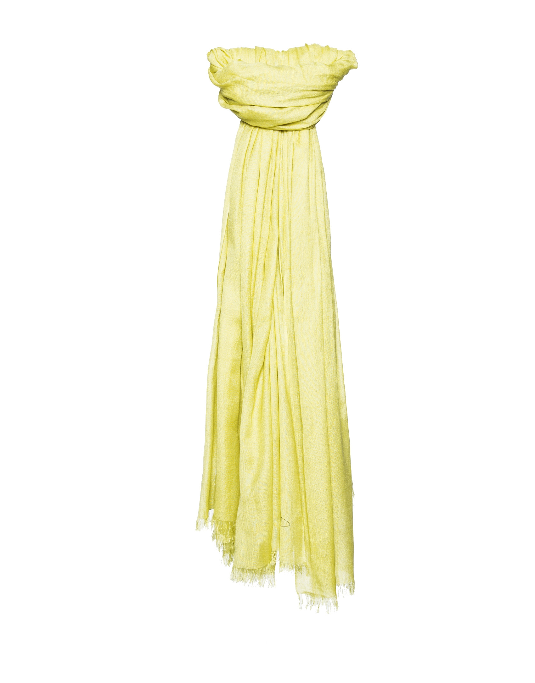 Plain yellow scarf