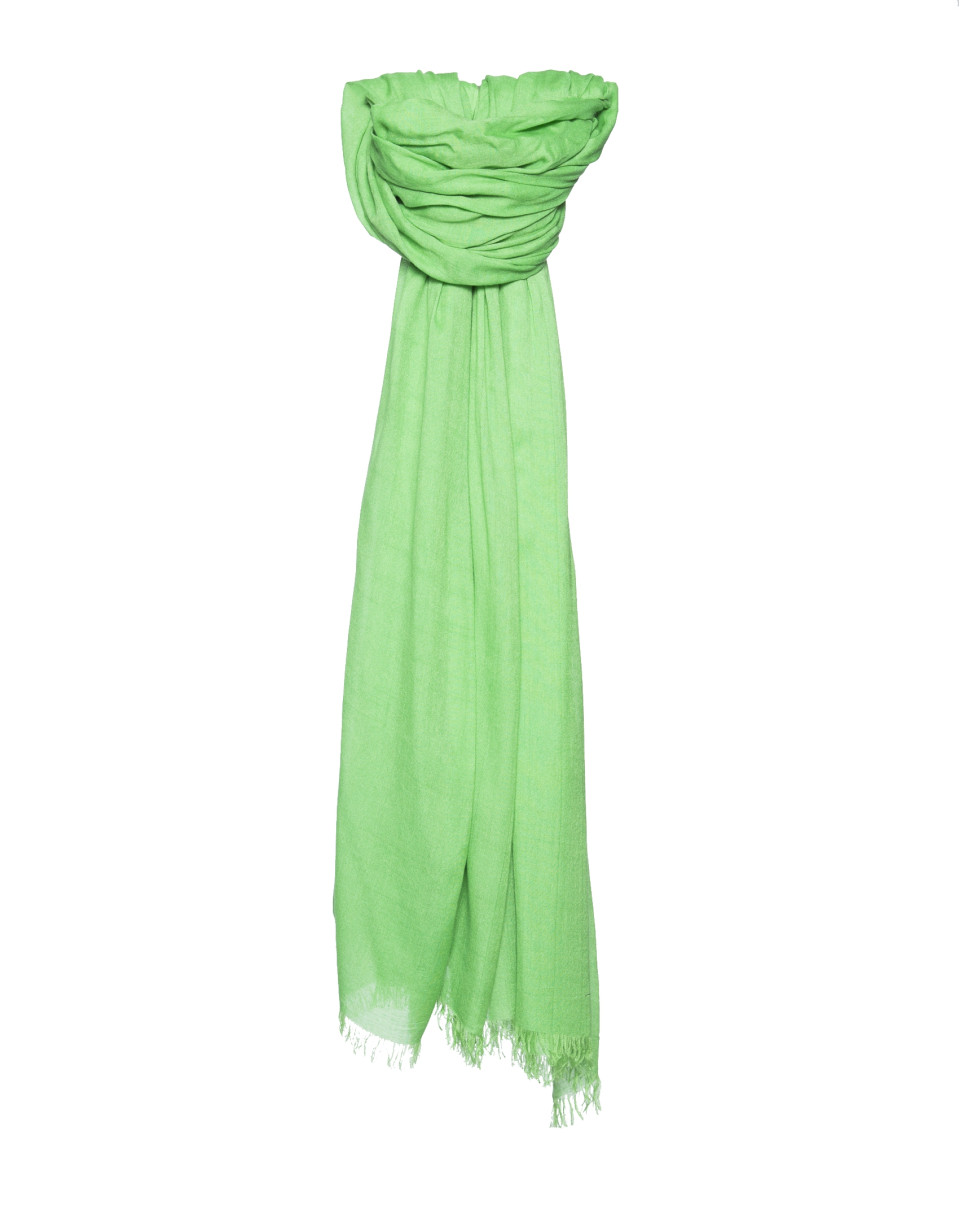 Plain green scarf