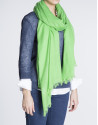 Plain green scarf