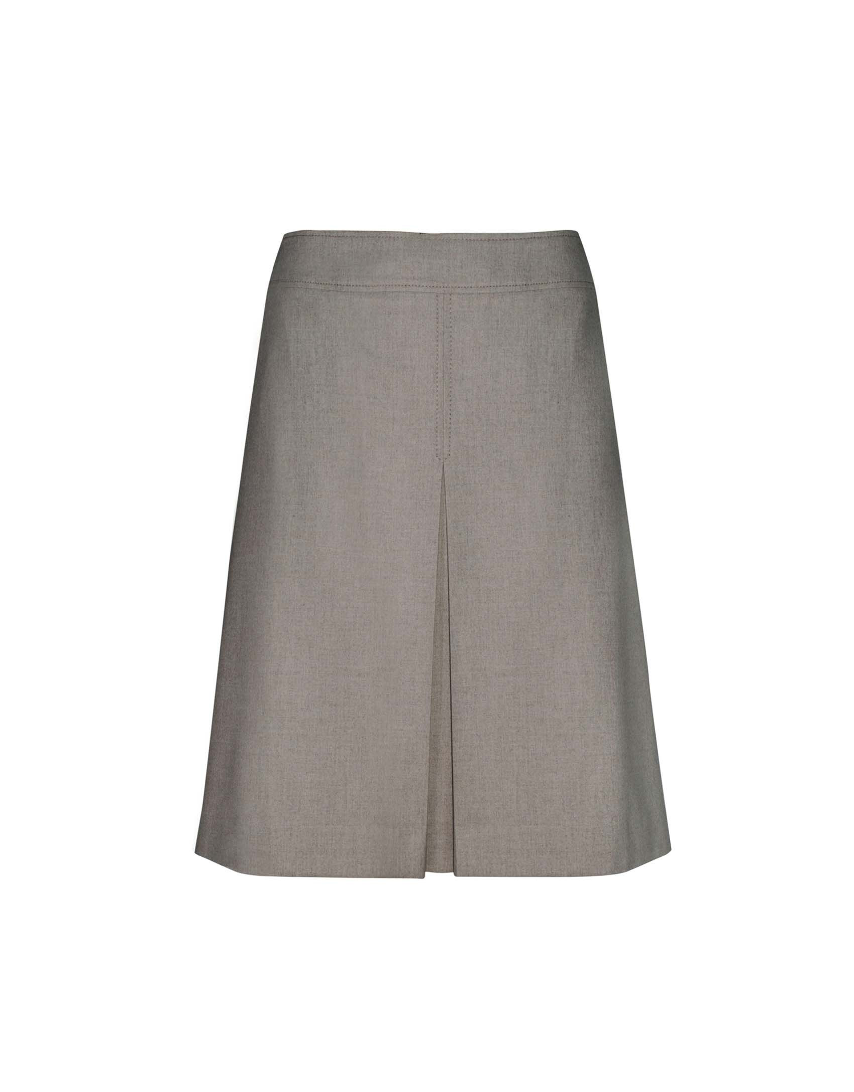 Beige pleated skirt